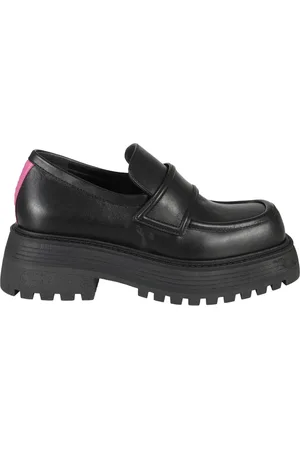 3Juin Schoenen, Dames, Zwart, 39 EU, Leer, Loafers