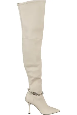 Studio Amelia Schoenen, Dames, Wit, 40 EU, Leer, Dijlaarzen