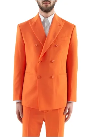 COR SINE LABE DOLI Jassen, Heren, Oranje, M, Dubbelrijig pak Abito