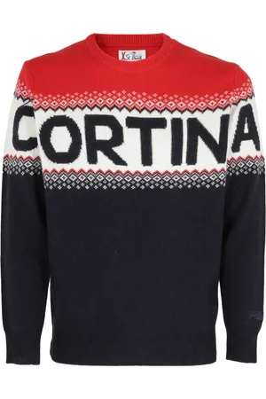 MC2 SAINT BARTH Truien, Heren, Veelkleurig, L, Wol, Klassieke Crewneck Sweater