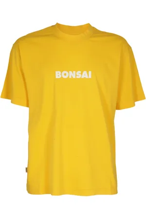 BONSAI Tops, Heren, Geel, M, Katoen, T-Shirts
