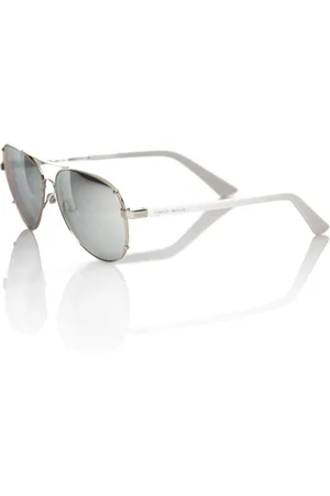 FRANKIE MORELLO Accessoires, Heren, Grijs, ONE Size, Stijlvolle Aviator Zonnebril met Gerookte Lenzen