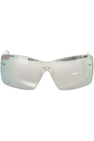 FRANKIE MORELLO Accessoires, Dames, Grijs, ONE Size, Zilveren Shield Zonnebril