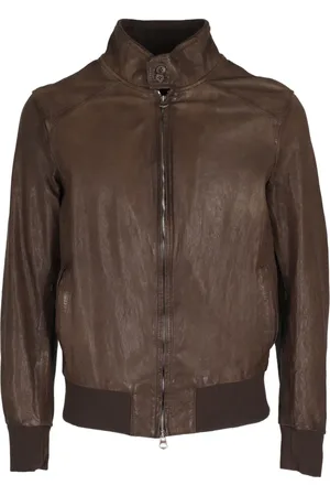 STEWART Jassen, Heren, Bruin, L, Leer, Nappa Wash Tas
