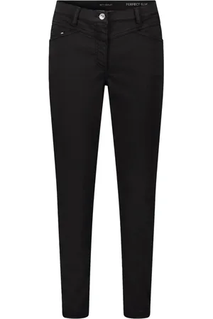 Betty Barclay Broeken, Dames, Zwart, XS, Slim Fit Casual Broek