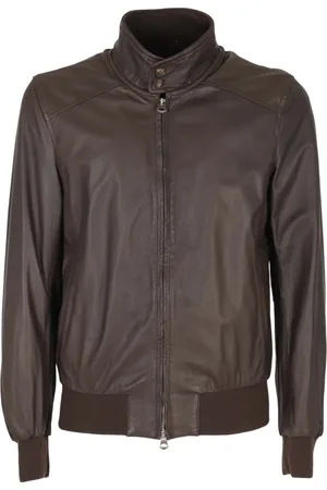 STEWART Jassen, Heren, Bruin, M, Leer, Slim Newton Stijlvolle Jeans