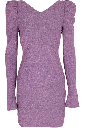 ANIYE BY Kleedjes, Dames, Paars, S, Zwarte Isabel Stijlvolle Jurk