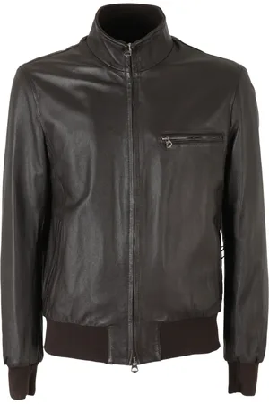 STEWART Jassen, Heren, Bruin, L, Leer, Elegante Lam Stijl voor Jou
