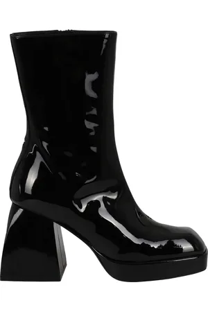 NODALETO Schoenen, Dames, Zwart, 36 EU, Leer, Luxe Kalfsleren Schoenen