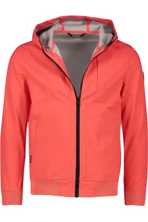 Airforce Jassen, Heren, Oranje, M, Polyester, Oranje Softshell Jas