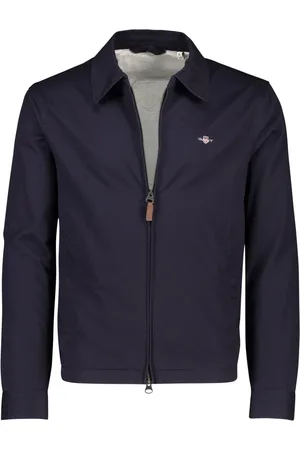 GANT Jassen, Heren, Blauw, XL, Katoen, Zomerjas Donkerblauw