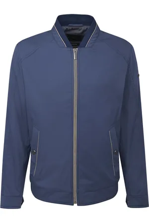 Bugatti Jassen, Heren, Blauw, XL, Katoen, Donkerblauw Bomberjack