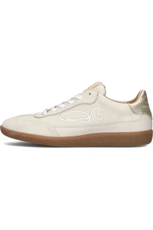 Fred de la Bretoniere Schoenen, Dames, , 38 EU, Leer, Pearl Sign Lage Sneakers