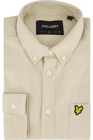 Lyle & Scott Overhemden, Heren, , XL, Katoen, Casual Overhemd met Lange Mouwen