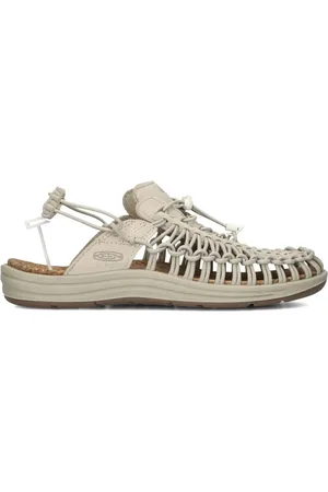 Keen Schoenen, Heren, , 40 EU, Suède, Stijlvolle Taupe Suède Sandalen