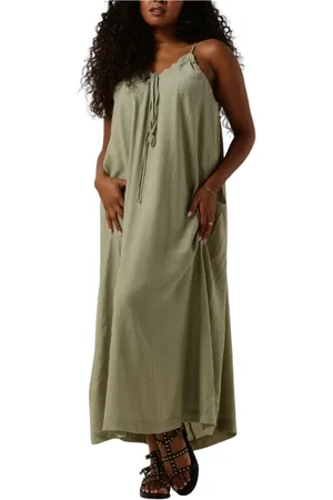 Object Kleedjes, Dames, Groen, M, Groene Midi Jurk voor elke gelegenheid