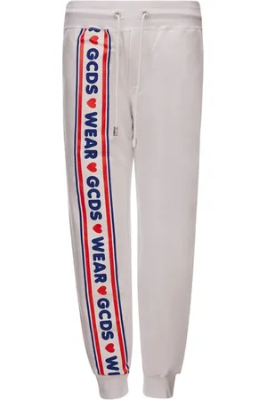 GCDS Broeken, Dames, Veelkleurig, S, Witte Logo Trainingsbroek