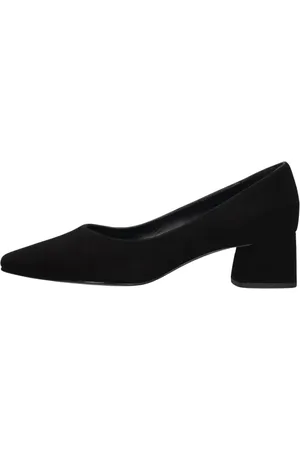Peter Kaiser Schoenen, Dames, Zwart, 41 EU, Suède, Zwarte Suède Pumps met Puntneus