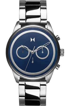 MVMT Accessoires, Heren, Blauw, ONE Size, Chronograph Powerlane Roestvrijstalen Horloge