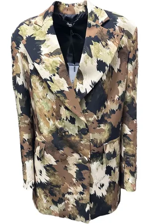 Giulia N Couture Jassen, Dames, Veelkleurig, M, Militaire Jas Herfst Winter 2023/2024