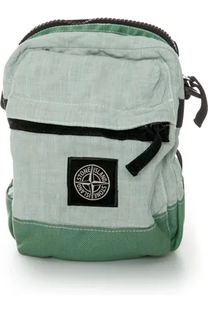 Stone Island Tassen, Heren, Groen, ONE Size, Nylon, Kleine Messenger Tas met Verstelbare Band