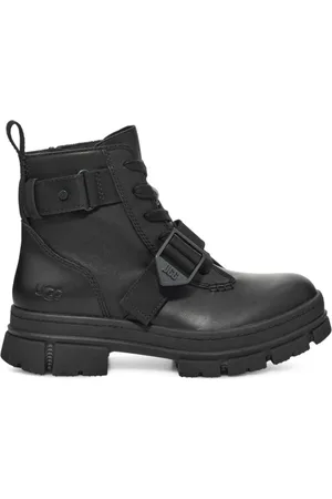 UGG Schoenen, Dames, Zwart, 37 EU, Zwarte Veterschoenen