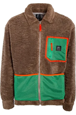 Brain Dead Jassen, Heren, Veelkleurig, S, Mesh Sherpa Fleece Jacket
