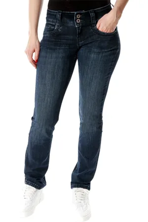 Pepe Jeans Jeans, Dames, Blauw, W25 L30, Denim, Slim-fit Jeans