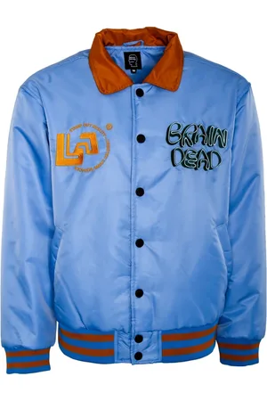 Brain Dead Jassen, Heren, Blauw, S, Satin Bomberjack