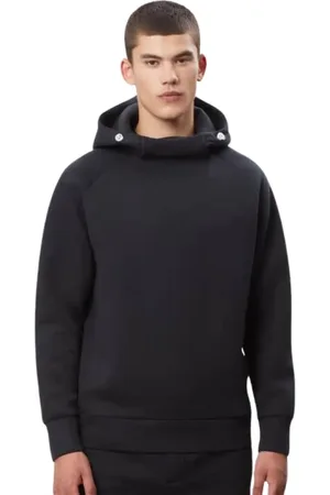 Napapijri Sweatshirts & Hoodies, Heren, Zwart, L, Katoen, Fluwelen Hoodie met Raglanmouwen