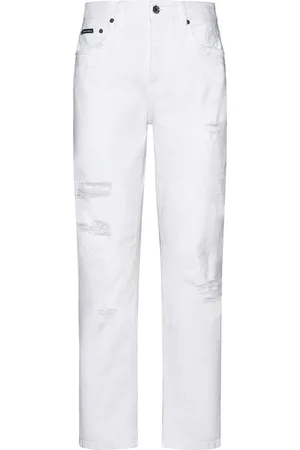 Dolce & Gabbana Jeans, Dames, Wit, 2Xs, Katoen, Klassieke 5-Pocket Jeans