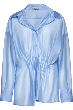 BLANCA Blouses & Shirts, Dames, Blauw, M, Polyester, Stijlvolle Overhemden