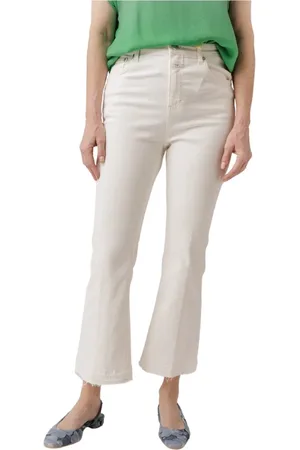 Closed Jeans, Dames, , W29, Katoen, Ivory Regular Waist Jeans