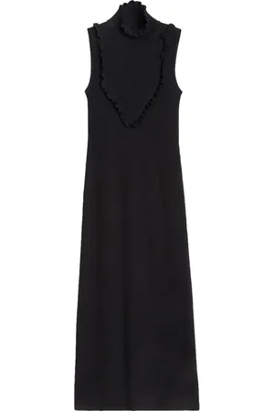 Rodebjer Kleedjes, Dames, Zwart, M, Nylon, Griekse Godin Maxi Jurk