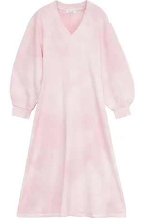 Rodebjer Kleedjes, Dames, Roze, S, Katoen, Tie-Dye Katoenen Jurk