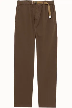 White Sand Broeken, Heren, Bruin, S, Katoen, Bruine Lange Broek met Koord