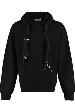 AMBUSH Sweatshirts & Hoodies, Heren, Zwart, S, Katoen, Zwarte Katoenen Hoodie Sweatshirt Ss 23