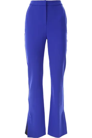 Karl Lagerfeld Broeken, Dames, Blauw, M, Elegante Blauwe Punto Broek