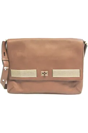 Anya Hindmarch Pre-owned, Dames, Bruin, ONE Size, Leer, Tweedehands leren schoudertassen