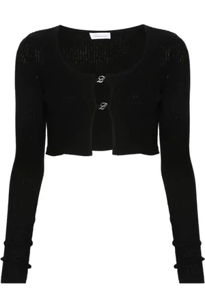 BLUMARINE Truien, Dames, Zwart, M, Zwarte Cardigan Sweaters