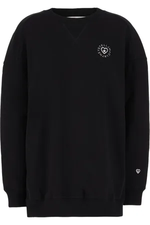 Stella McCartney Sweatshirts & Hoodies, Dames, Zwart, XS, Katoen, Stijlvol Sweatshirt voor een Trendy Look
