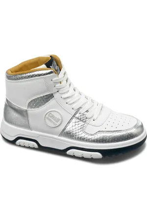 Roberto Cavalli Schoenen, Dames, Veelkleurig, 38 EU, Leer, Glitter Sneakers voor vrouwen
