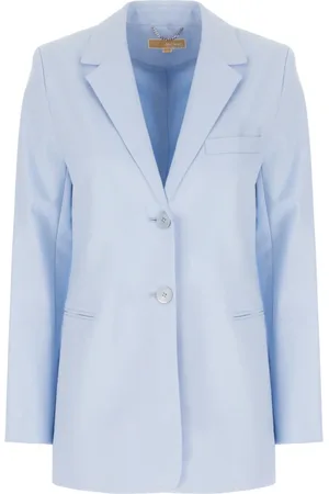 Michael Kors Jassen, Dames, Blauw, S, Polyester, Stijlvolle Jassen & Vesten
