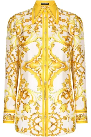 Dolce & Gabbana Blouses & Shirts, Dames, Veelkleurig, S, Casual Shirt in Trendy Stijl