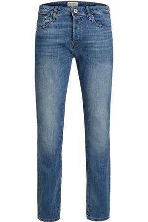 JACK & JONES Jeans, Heren, Blauw, W28 L32, Katoen, Slim Jeans Herfst/Winter Collectie