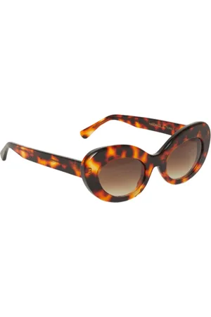 Rodebjer Accessoires, Dames, Bruin, ONE Size, Luipaard Cat-Eye Zonnebril