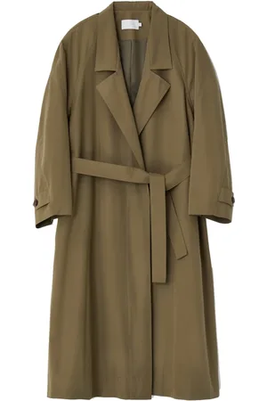Low Classic Mantels, Dames, Bruin, M, Katoen, Moderne Ballon Trenchcoat