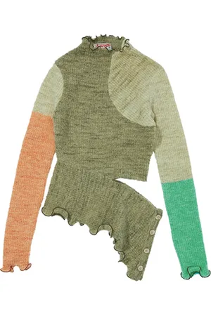 Andersson Bell Tops, Dames, Veelkleurig, M, Wol, Gebreide kleurbloktip