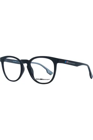 BMW Accessoires, Heren, Zwart, ONE Size, Zwarte Ronde Plastic Optische Monturen