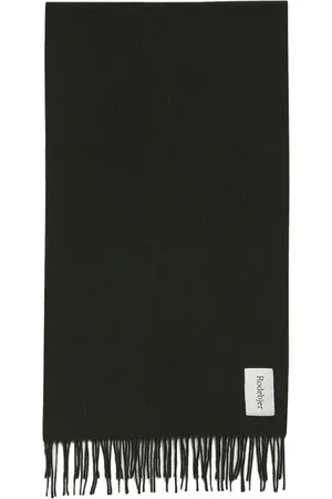 Rodebjer Accessoires, Dames, Groen, ONE Size, Wol, Zachte Wol Fringe Sjaal